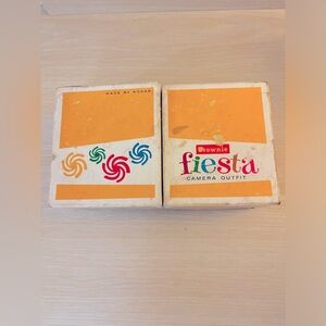 Vintage Brownie Fiesta Camera in Original Box Made by Kodak